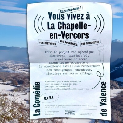 Mémoire(s) spatiale(s) : une pièce de théâtre radiophonique à La Chapelle en Vercors