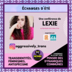 [Échange d&rsquo;été] ‪NONBI Radio‬ – Conférence de Lexie : Transidentités, féminismes, antispécisme