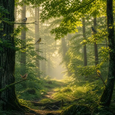 🐦🌿 CHANTS D’OISEAUX clairs et répétés au cœur d’une FORÊT vivante — 1 H de nature immersive pour méditer, lire et retrouver le calme