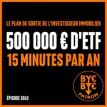 500 000 € d&rsquo;ETF, 15 minutes par an : le portefeuille cible de l&rsquo;investisseur immobilier pour être libre