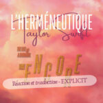 Réaction : les 4 nouveaux singles de Taylor Swift (Patient Zero, Cleveland, Pink Clouding, Babylon) – L&rsquo;Herméneutique Talyor Swift