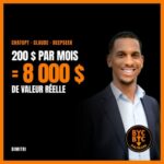 ChatGPT, Claude, DeepSeek : 200 $ par mois pour 8 000 $ de valeur réelle