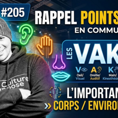 HnO PnL #205 : Rappel points clefs en communication / Les VAKOG et l’importance corps/environnement